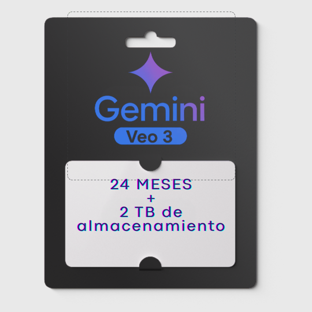 Gemini Pro + VEO 3 + Drive 2TB x 24 meses
